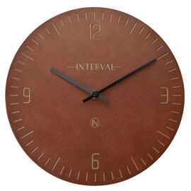 Interval Resin Wall Clock 30cm - Oxblood