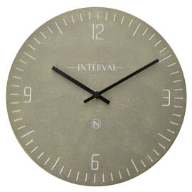 Interval Resin Wall Clock 30cm - Pewter