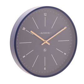 Interval Metal Wall Clock 32cm - Navy