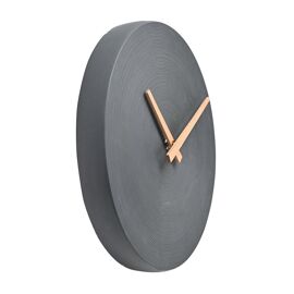 Interval Cement Wall Clock 28cm - Dark Grey