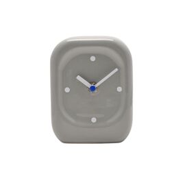 Interval Porcelain Desk Clock - Grey