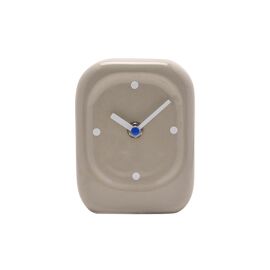 Interval Porcelain Desk Clock - Taupe