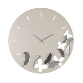 Hometime Metal Butterfly Wall Clock 60cm