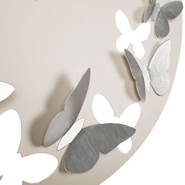 Hometime Metal Butterfly Wall Clock 60cm