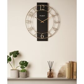 Wm. Widdop Skeleton Wall Clock 50cm - Black