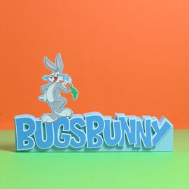 Warner Bros Looney Tunes Bugs Bunny MDF Mantel Plaque - 28 x 14cm