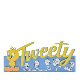 Warner Bros Kaminsimsschild aus MDF „Tweety Pie“ von Looney Tunes, 28 x 13 cm