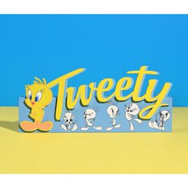 Warner Bros Kaminsimsschild aus MDF „Tweety Pie“ von Looney Tunes, 28 x 13 cm