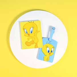 Warner Bros Looney Tunes Tweetie Pie Reisepass- und Gepäckanhänger
