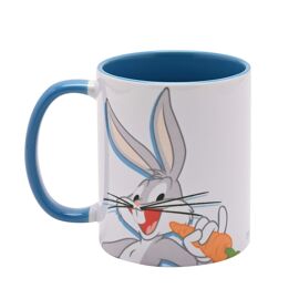 Warner Bros Looney Tunes Bugs Bunny Light Blue Inside Mug - 11oz