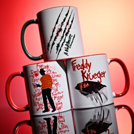Warner Bros Nightmare on Elm Street Mug Red Inside 11oz - Freddy Krueger