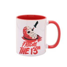 Warner Bros Friday 13th Mug Red Inside 11oz - Jason Mask