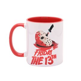 Warner Bros Friday 13th Mug Red Inside 11oz - Jason Mask