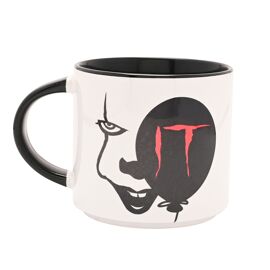 Warner Bros IT Black Mug 14oz - Pennywise Face and Balloon