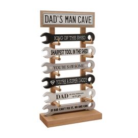 Well Crafted MDF Spanner Plaque Stand - 6 Designs, 4pcs of each