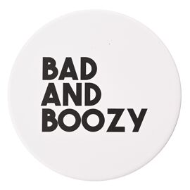 Ceramic Round Coaster - Bad and Boozy