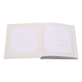 'Our Wedding Day' Grey Floral Photo Album 5" x 7" 50 pages