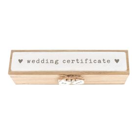Love Story Certificate Holder "Wedding Certificate"