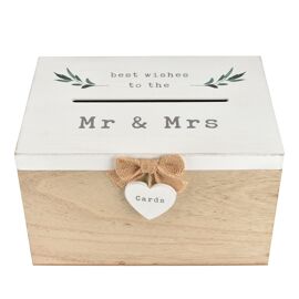 Love Story Card Box "Best Wishes To The Mr & Mrs"