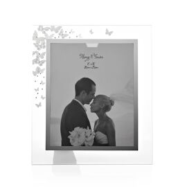 Always & Forever Glass Frame Butterflies 8" x 10"