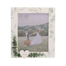 Love Story 'Our Love Story' White Frame with Leaves - 8" x 10"