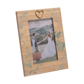 Love Story Leaf Print Frame - 4" x 6"