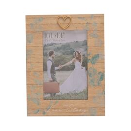 Love Story Leaf Print Frame - 4" x 6"