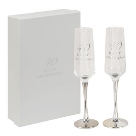 Amore Straight Flutes Set of 2 - 40th Anniversary