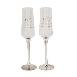 Amore Straight Flutes Set of 2 - 60th Anniversary