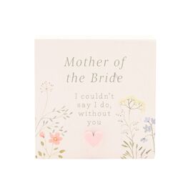 **MULTI 3** Love Story Wildflower Mini Plaque - Mother Of The Bride