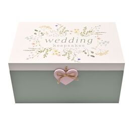 Love Story Wildflower Wedding Keepsake Box