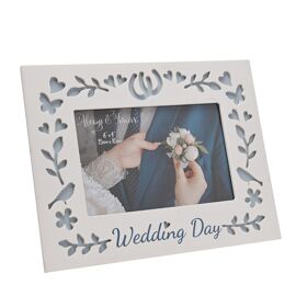 Always & Forever Laser Cut Photo Frame 6 x 4ins - Wedding Day