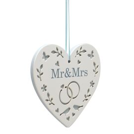 Always & Forever Hanging Heart - Mr & Mrs