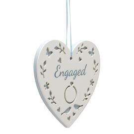 Always & Forever Hanging Heart - Engaged
