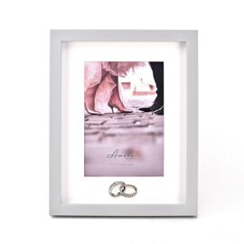 Amore Photo Frame with Rings Icon - 5" x 7"