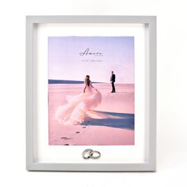 Amore Photo Frame with Rings Icon - 8" x 10"