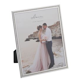 Amore Silver Sparkle Border Photo Frame - 8" x 10"