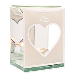 Amore Mirror Border Wax Melt / Oil Burner with Rings Icon