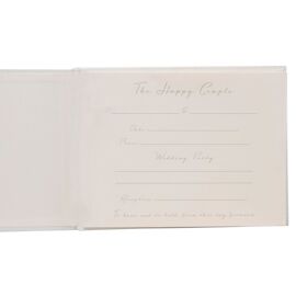 Amore Suede Guest Book with Silver Rings 40 pages