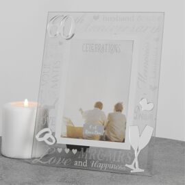 Mirror 3D Words  Anniversary Frame 4" x 6" - 60