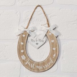 **MULTI 3** Love Story Horse Shoe - Just Married