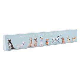**MULTI 3** The Wildlife by Ling Designs Plaque "Dog Are Always Welcome"