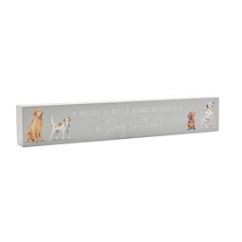**MULTI 3** The Wildlife by Ling Designs Plaque "A House Is Not A Home Without A Dog"