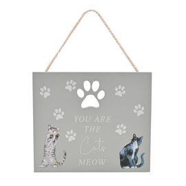 **MULTI 6** The Wildlife by Ling Designs Hanging  Plaque "You Are The Cat's Meow"