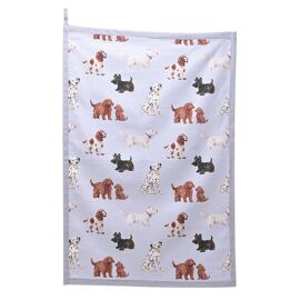 The Wildlife by Ling Designs Blue Dog Tea Towel