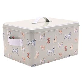 **MULTI 4** The Wildlife by Ling Designs Dog Treat Tin 24cms