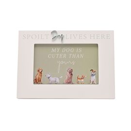 The Wildlife by Ling Designs 6" x 4" Frame "Spoilt Dog Lives Here"