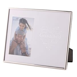 With Love Silver Heart Frame 4" x 6" - Grandchild