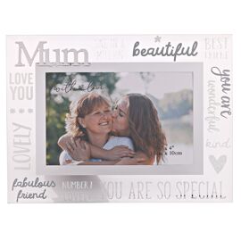 With Love Glass Frame With 3D - Mum