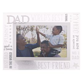 With Love Glass Frame With 3D - Dad
